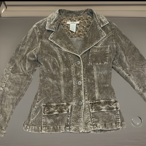 Z CAVARICCI Authentic Vintage Tan Corduroy Stretch Soft Distressed Jacket Blazer - Picture 3 of 15